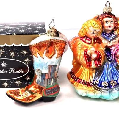 "Christopher Radko" Glass Ornaments 
