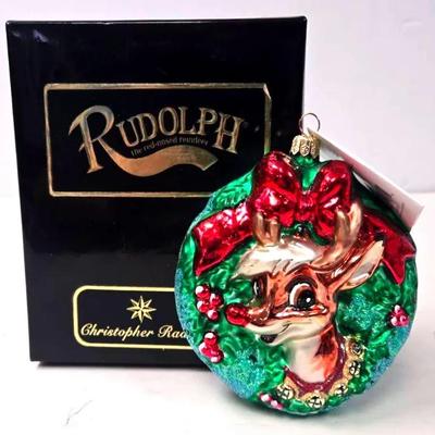 "Christopher Radko" 'Rudolph The Red-Nosed Reindeer'