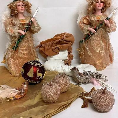 Angel Tree Topper, Gold Table Runners, & More