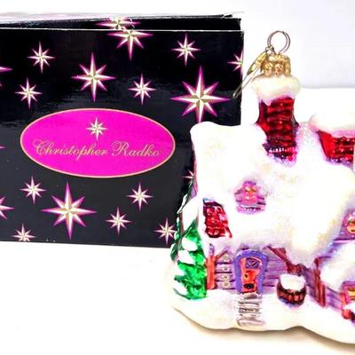 "Christopher Radko" 'Holiday Hideaway' Glass Ornament 