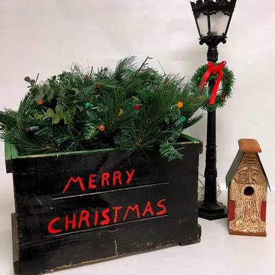 Faux Hanging Plant, Merry Christmas Crate, & More