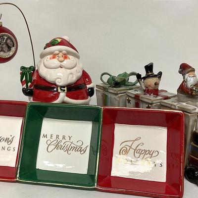 Christmas Train Set, Santa Cookie Jar, & More