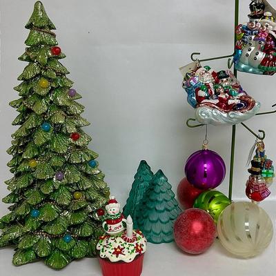 “Christopher Radko” Ornaments, Ceramic Tree, & More