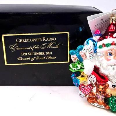 "Christopher Radko" 'Wreath of Good Cheer' Ornament