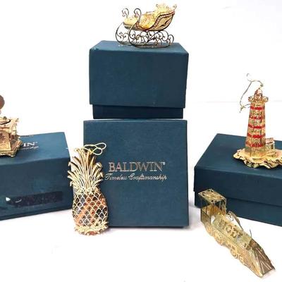 "Baldwin" Brass Ornaments Lighthouse and Others