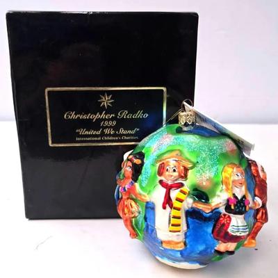 "Christopher Radko" 'United We Stand' Glass Ornament 