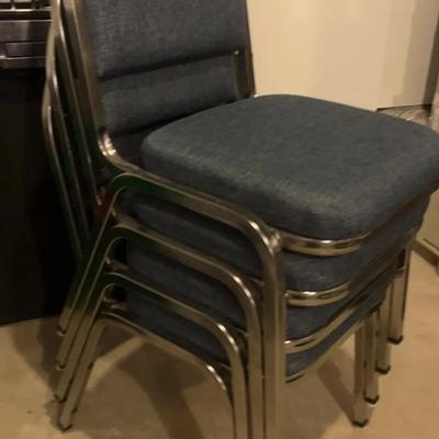 4 Heavy-duty Stacking Chairs
