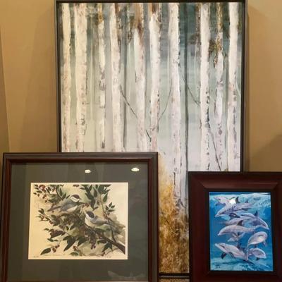 3 Framed Nature Scenes