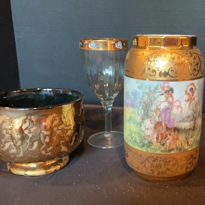 Decorative Collectibles with 23 & 24 Karat gold detailing.