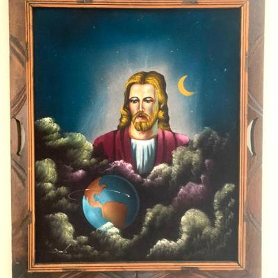 Sale Photo Thumbnail #204: Velvet Jesus painting