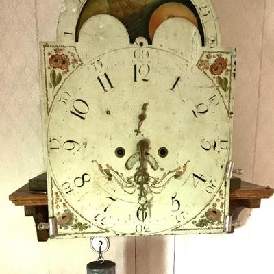 Sale Photo Thumbnail #78: Longcase clock face and movement