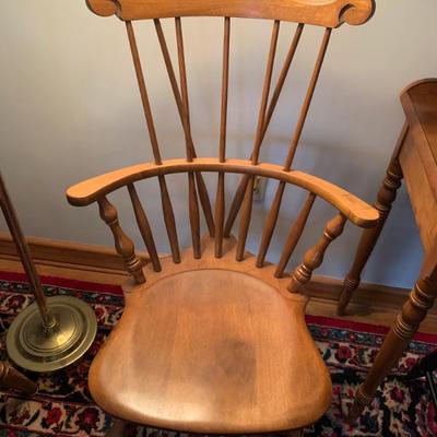 Sale Photo Thumbnail #82: S. Bent maple brace back armchair