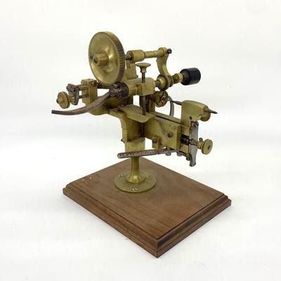 Sale Photo Thumbnail #17: Brass watchmaker’s lathe