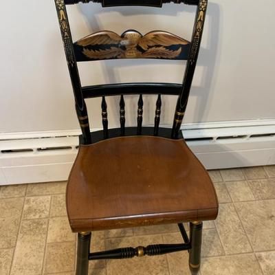 Sale Photo Thumbnail #18: Hitchcock side chair w/ eagle splat 