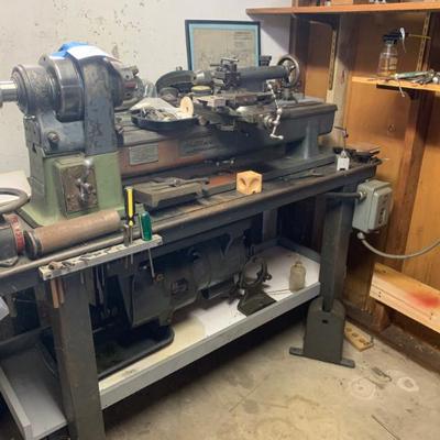 Sale Photo Thumbnail #55: Pratt & Whitney second operation lathe w/ accessories