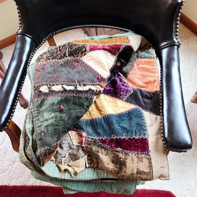 Antique Victorian crazy quilt 