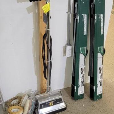 Sale Photo Thumbnail #150: Floor Buffer and Folding Saw Horses 