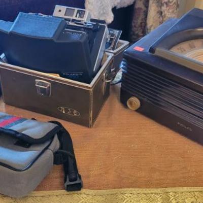 Sale Photo Thumbnail #8: Polaroid and Philco Radio 