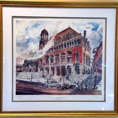 John Wagner “Time Was” Main St Station Richmond 1949 Framed Print
