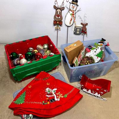 Mystery Lot Of Christmas Decor & Ornaments 