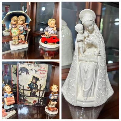 Flower Madonna, Hummel Collectors Book & 4 Hummel Figurines