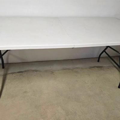 Foldable Transportable Plastic &  Metal Table #1
