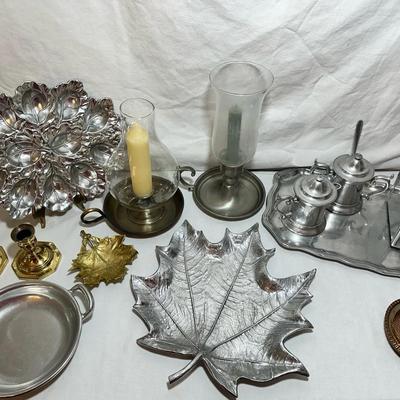 Collection Of Brass & Pewter Wilton VA Metalcrafters 