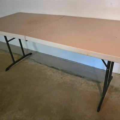 Lifetime Plastic & Metal Folding Table 