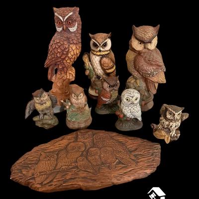 CV132 - Group of Owl Figurines 2