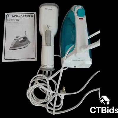 CV216 - Black and Decker Light and Easy Iron and Rowena Hand Steamer
