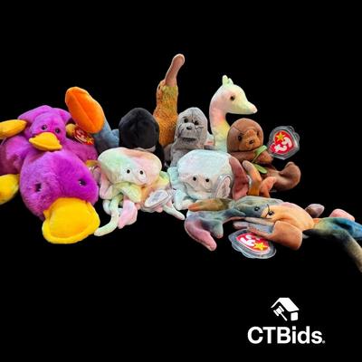 CV523 - Vintage TY Beanie Babies, Ocean/Water Group#1