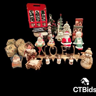 CV112 - Large Collection of Holiday Figurines and Decor