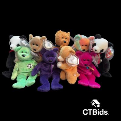 CV519 - Vintage Ty Beanie Babies, Bears Group #2