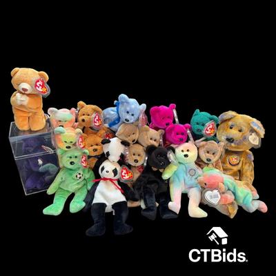 CV528 - Vintage TY Beanie Babies, Bears Group #3
