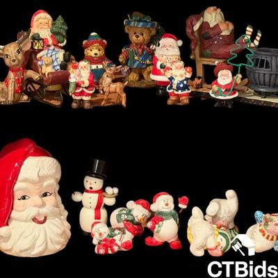 CV114 - Group of Santa Figurines
