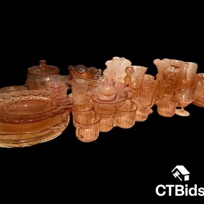 CV340 - Pink Depression Glass