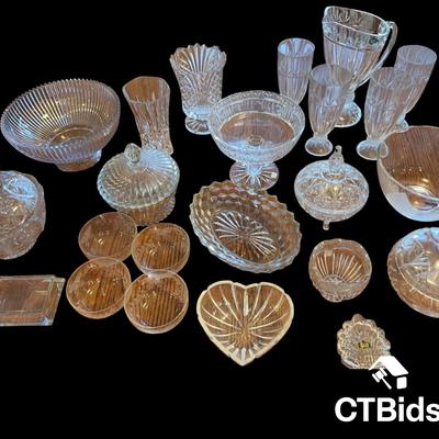 CV545 - Crystal Collection including Shannon Crystal Pitcher and Glasses
