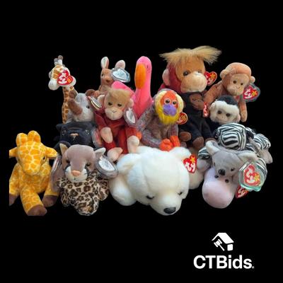 CV516 - Vintage TY Beanie Babies, Zoo group #1