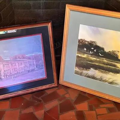 Pair of Framed South Carolina Prints