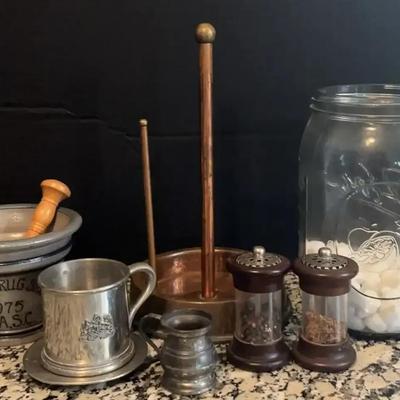 Vintage Kitchen & Apothecary-Inspired Collection with Copper and Pewter Accents