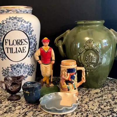 Decorative Pottery & Ceramic Collection Featuring Western Germany Handarbeit Vase