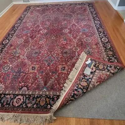 Large Karastan Isfahan Wool Area Rug – 8.8' x 12'
