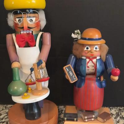 Vintage Steinbach and KWO German Nutcracker Figures – Chemist & Teacher