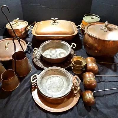 Collection of Copper Cookware & Décor – Includes Ruttoni Pieces & More