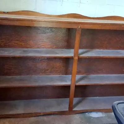 Solid Wood Double Bookshelf