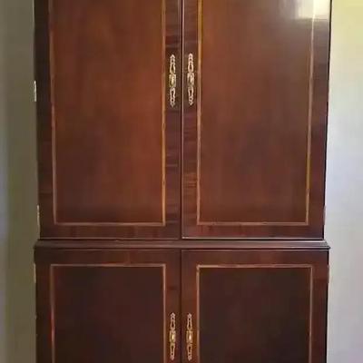 Chippendale Style Mahogany Entertainment Cabinet