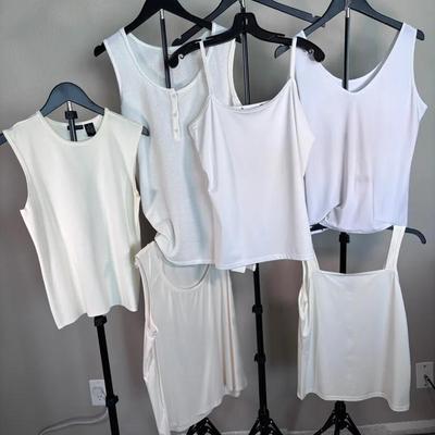 Array of White - Collection of Tees/Camisole;  6 pieces