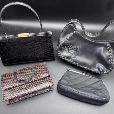2 Handbags / 2 Clutches