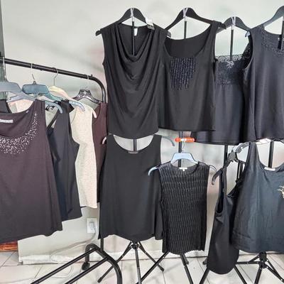 Sleeveless Tees - Black (+extra);  12 pieces