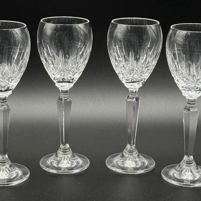 Waterford Crystal Ireland Maurne Claret Wine Goblets (set of 4) Engraved